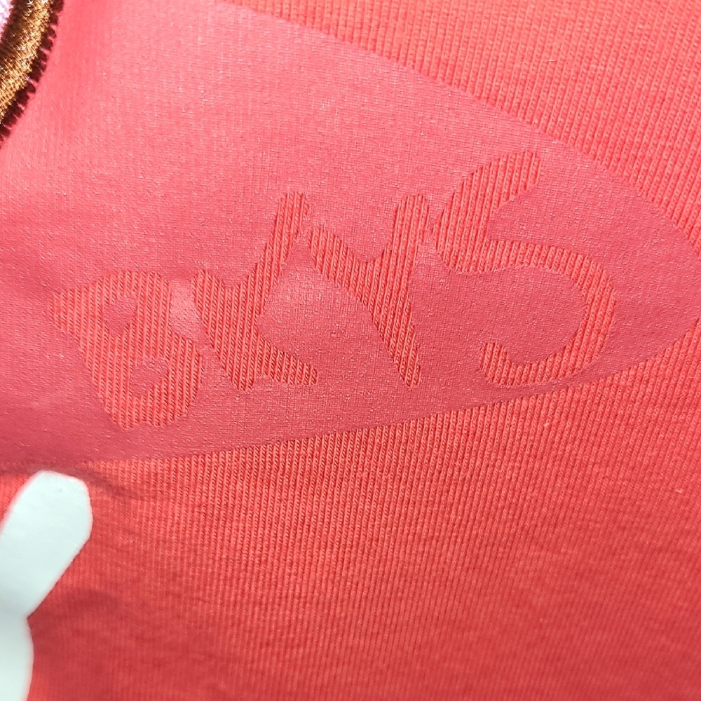 BKYS  Red emroidered Hologram Multicolor Graphic Tee with Lucky Charm Design L - Picture 6 of 12